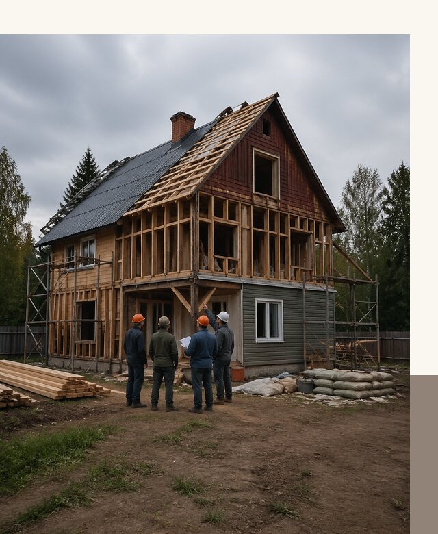 Реконструкция дачного дома в Абакане под ключ с проектом
