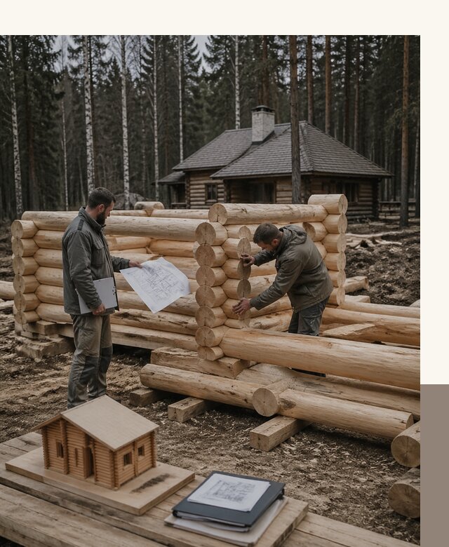 Проектирование и строительство домов из бревна в Абакане